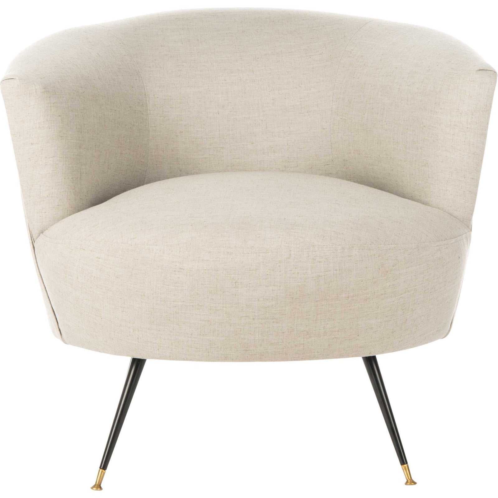 Arwen Velvet Accent Chair Light Gray