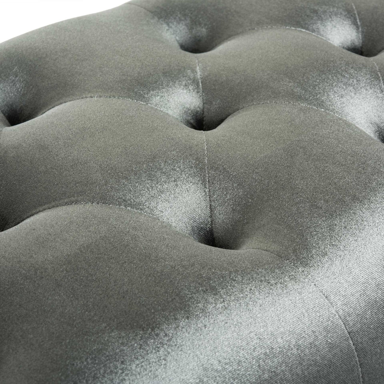 Raja Velvet Rustic Oak Bench Gray/Rustic Oak