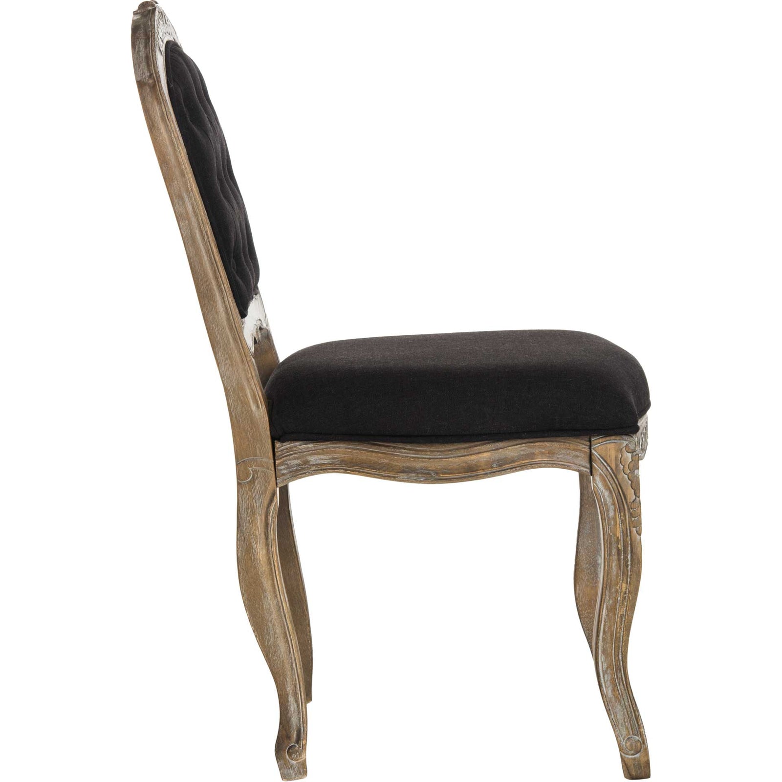 Eliezer Dining Chair Black/Rustic Oak (Set of 2)