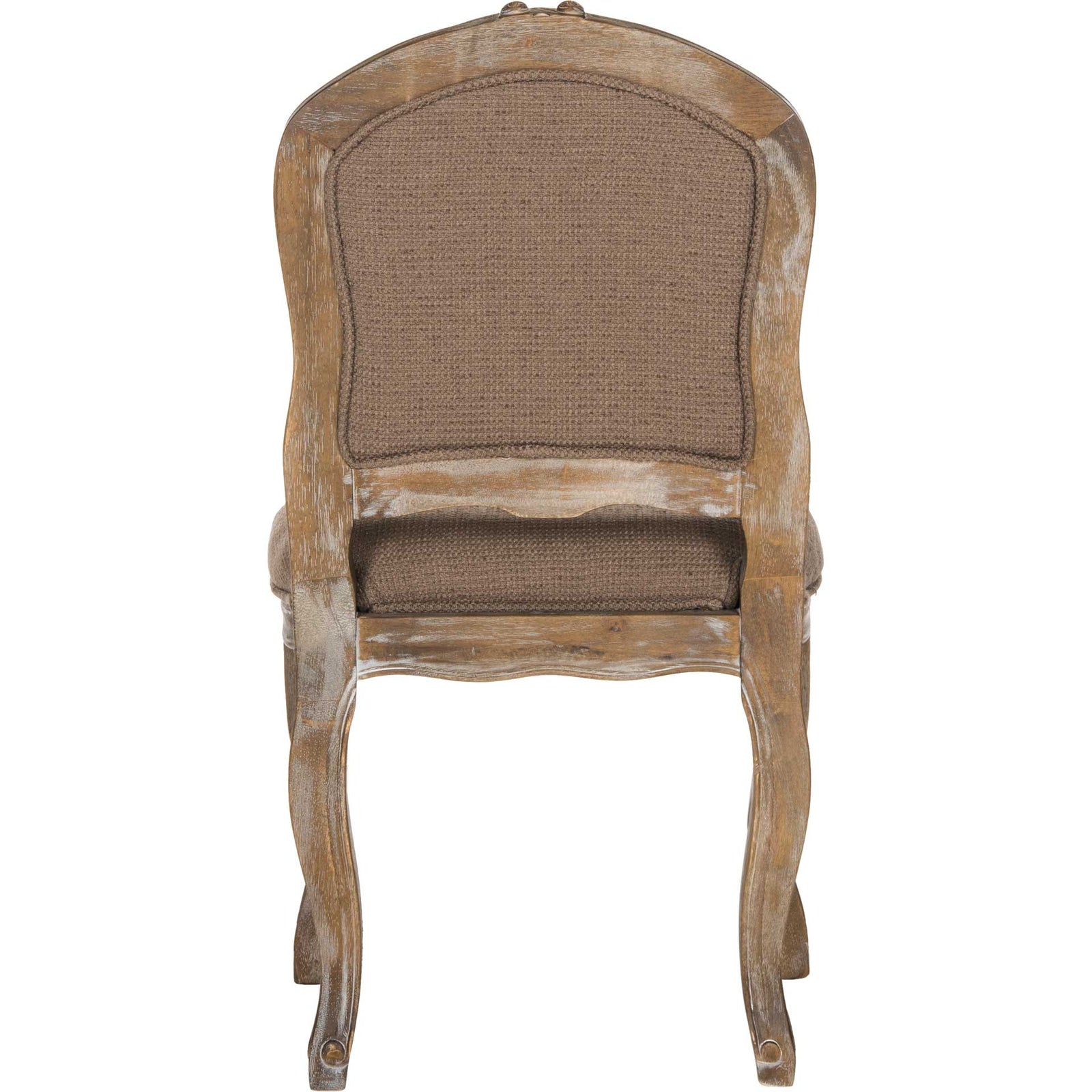 Eliezer Dining Chair Dark Brown/Rustic Oak (Set of 2)