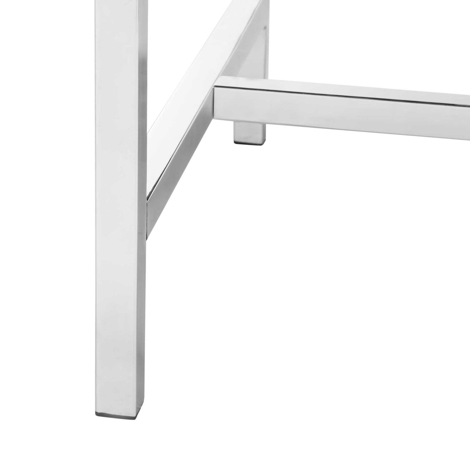 Hollingsworth Faux Sheepskin Square Bench White