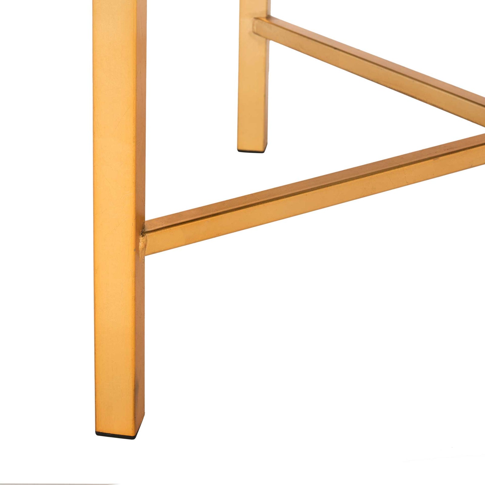 Hollingsworth Faux Sheepskin X- Square Bench White