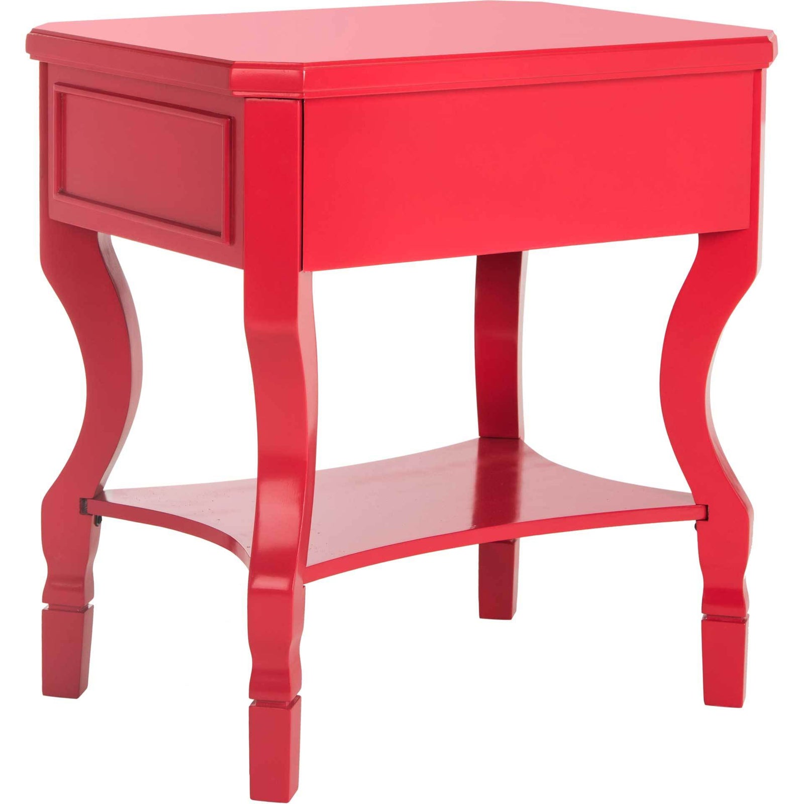 Albert One Drawer Nightstand Red