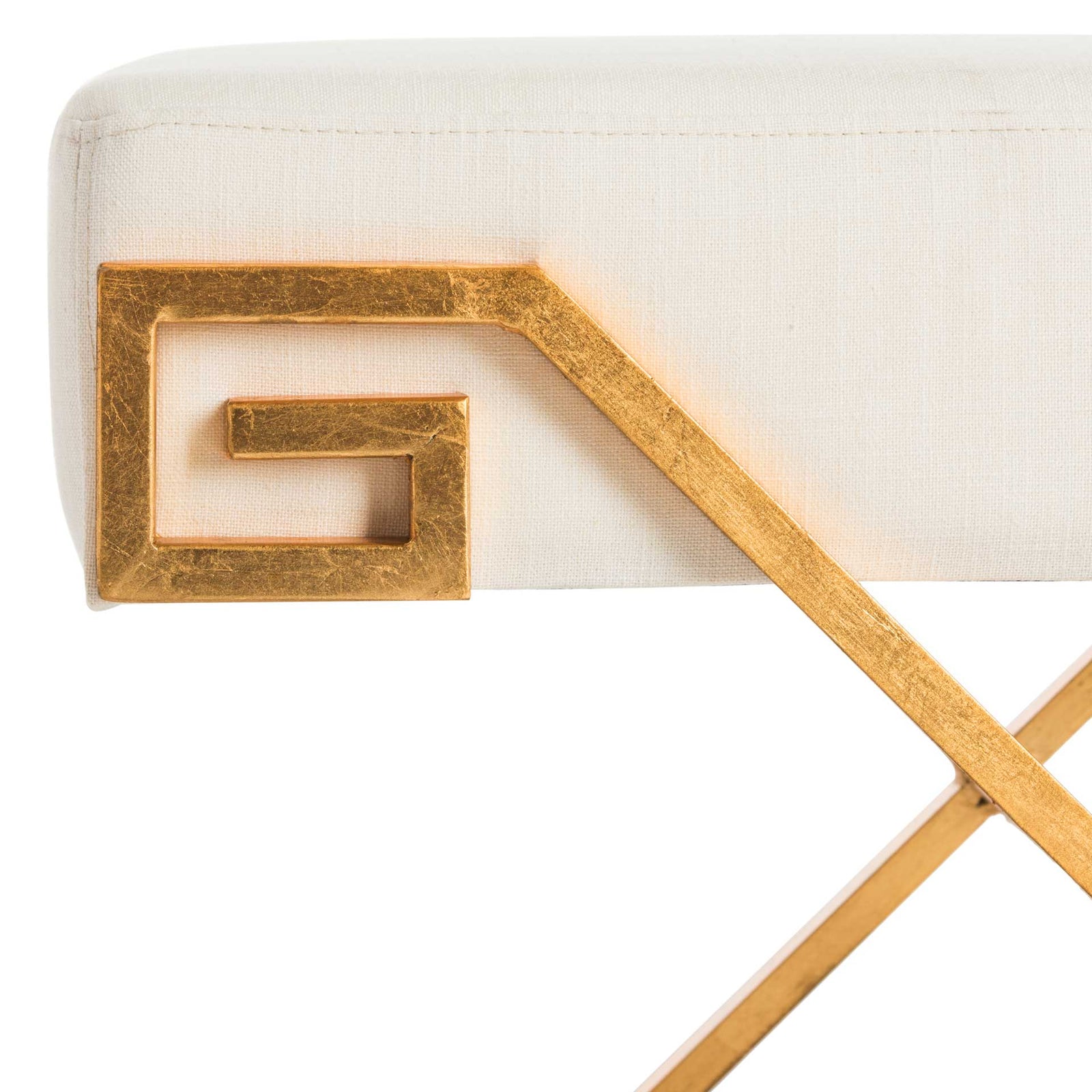 Luke Greek Key Bench Light Beige