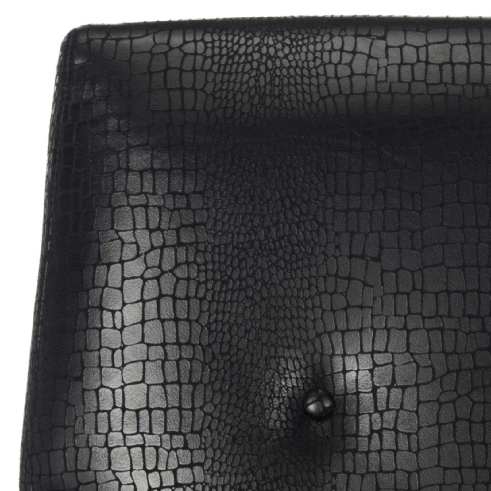 Milton Faux Leather Accent Chair Black