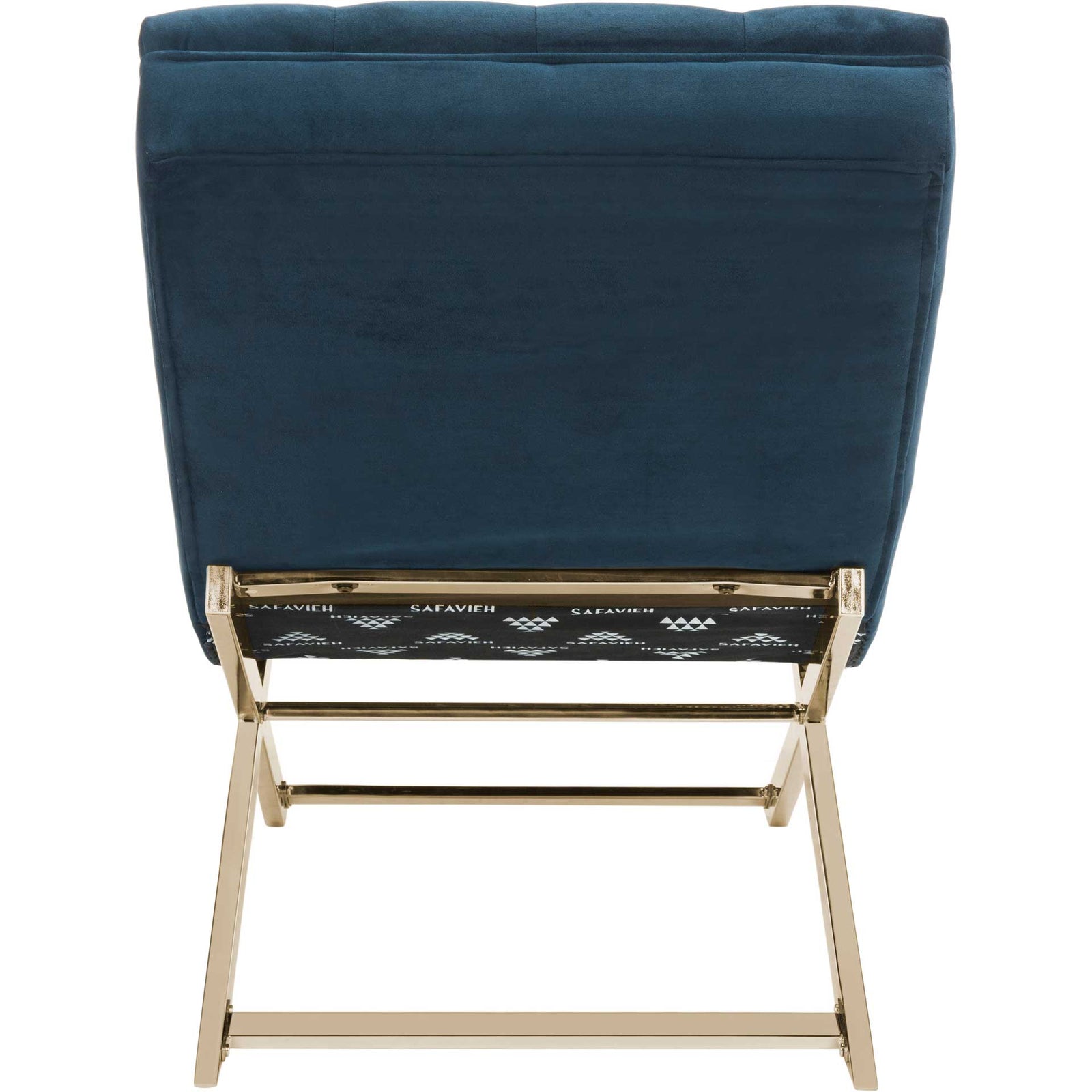 Morph Chaise With Headrest Pillow Navy/Gold