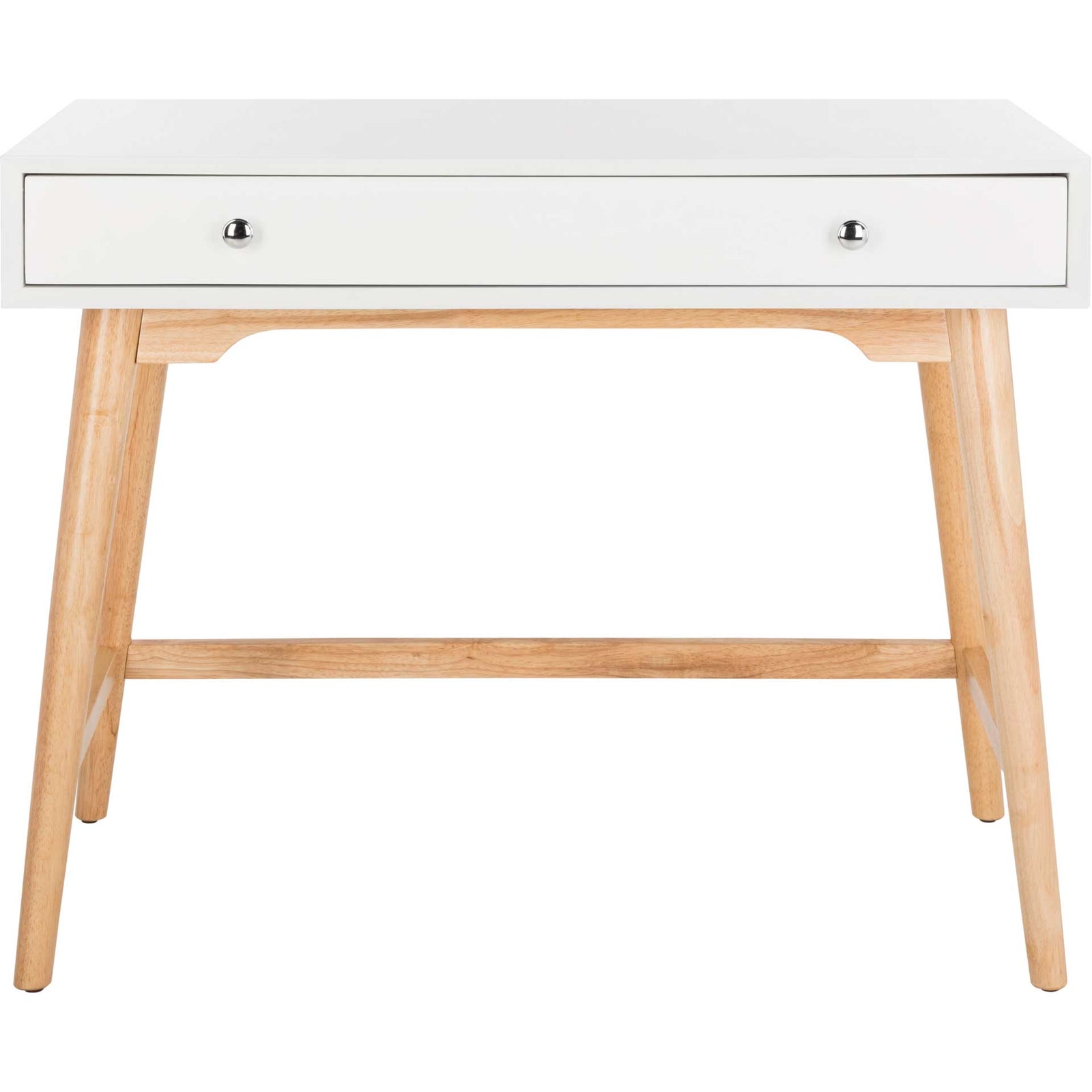Isaiah Modern Desk White/Natural