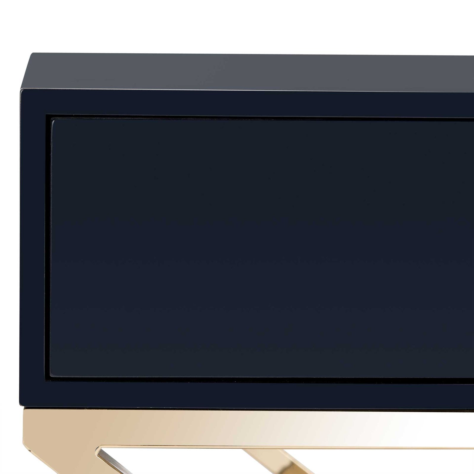 Zariah Modern Cross Leg End Table Navy