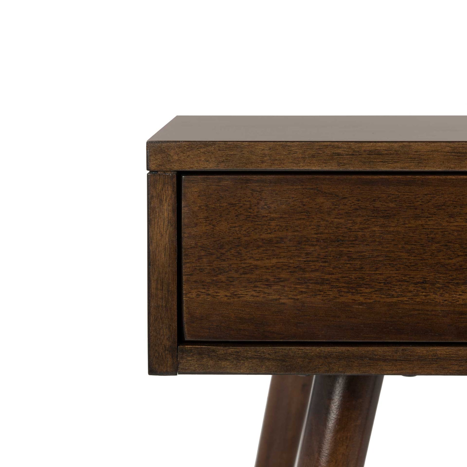 Ledger Gold Cap End Table Brown