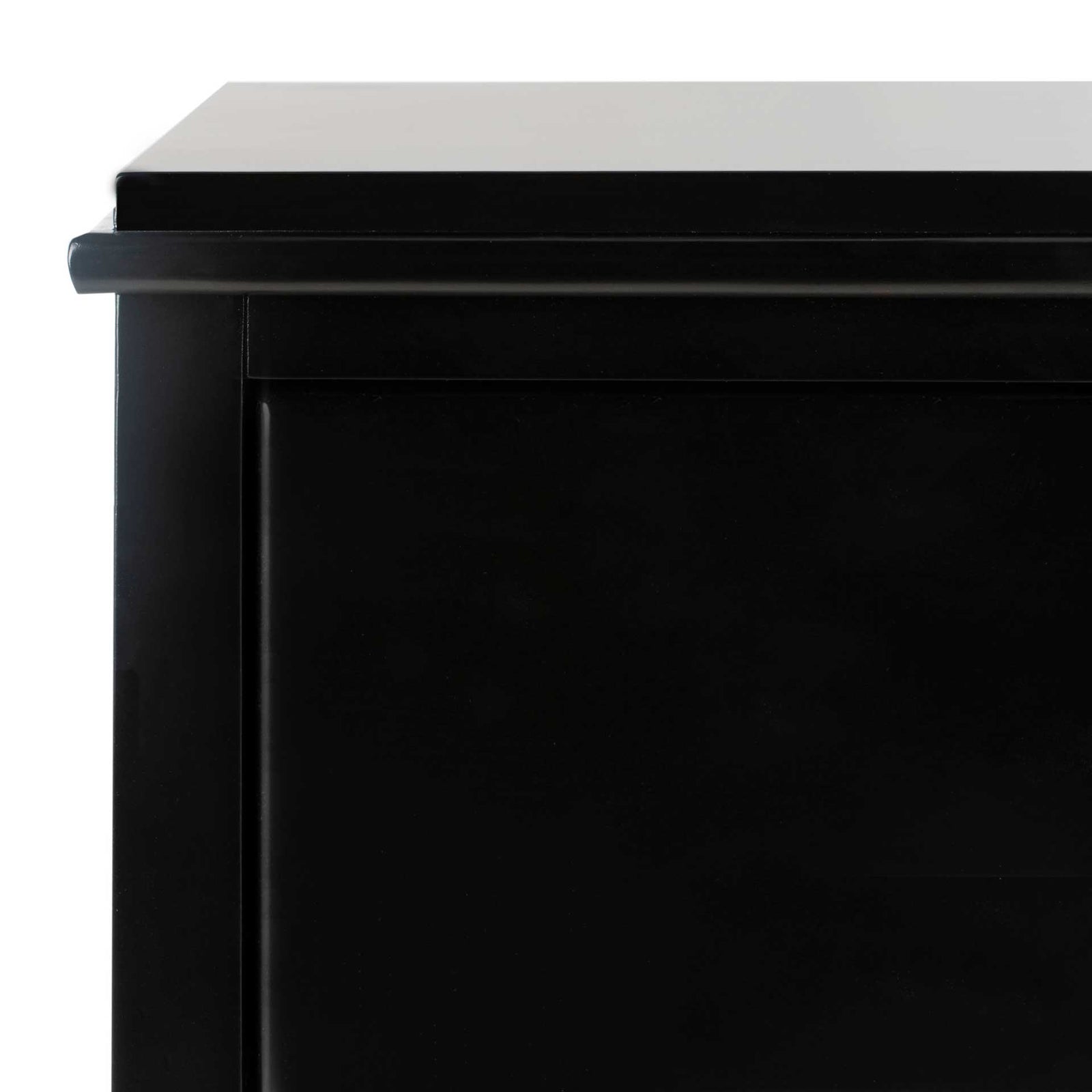 Hamden 3 Drawer Contemporary Nightstand Black