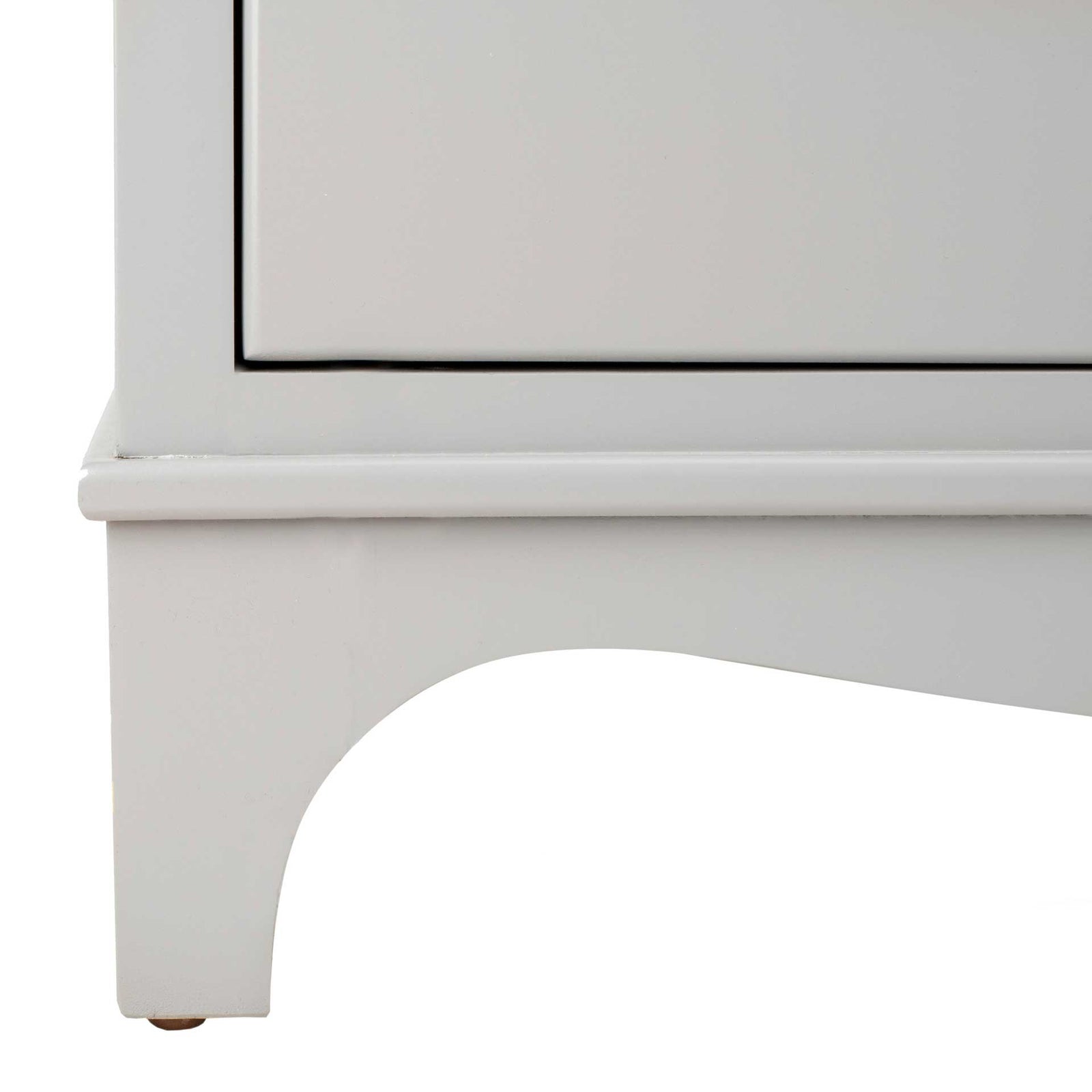 Hamden 3 Drawer Contemporary Nightstand Gray