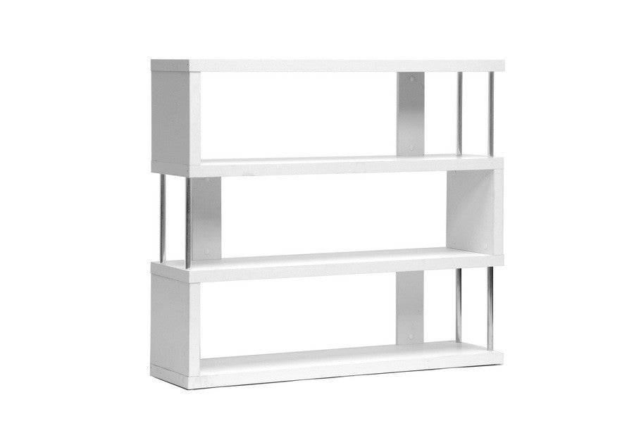 Zhao Bookcase White 3 Tier