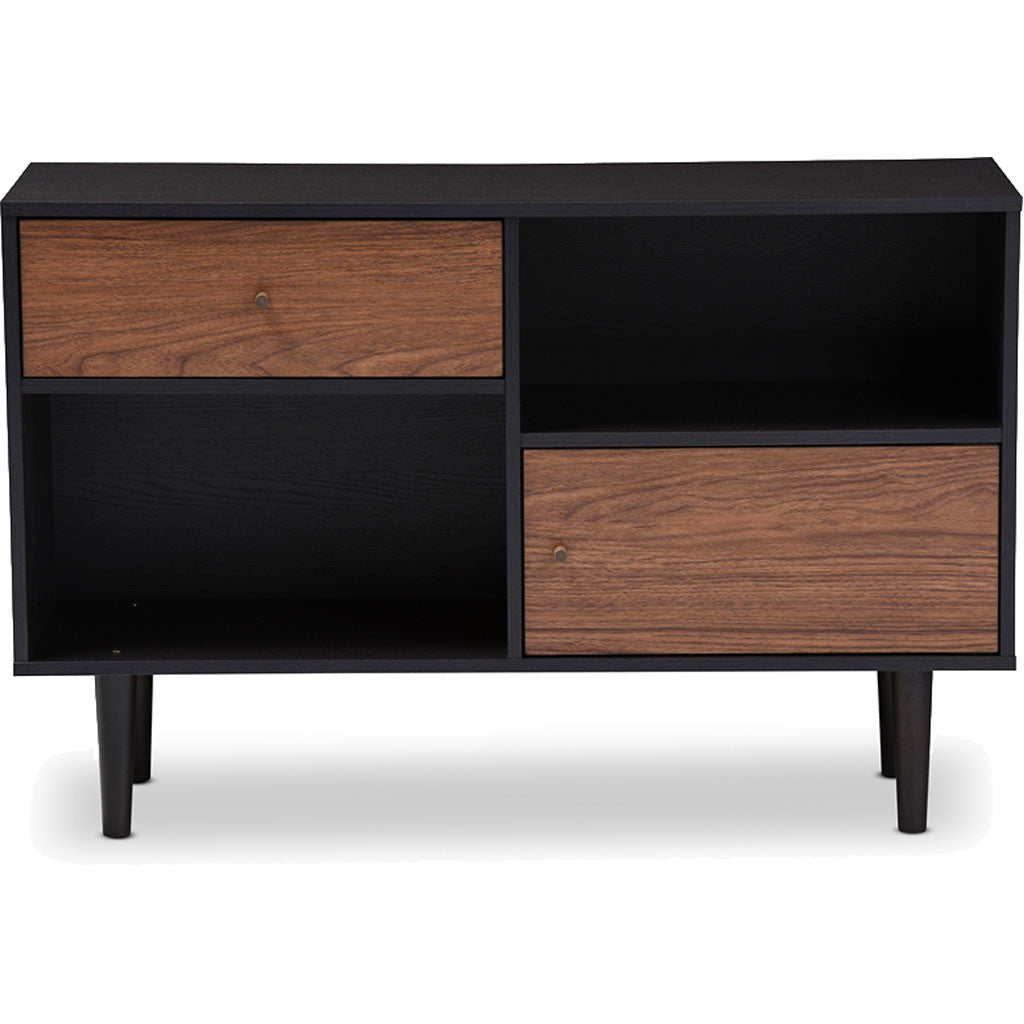 Austin Sideboard Cabinet Black/Walnut
