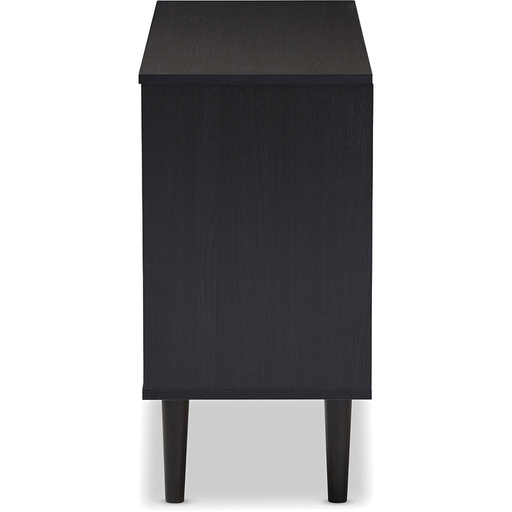 Austin Sideboard Cabinet Black/Walnut