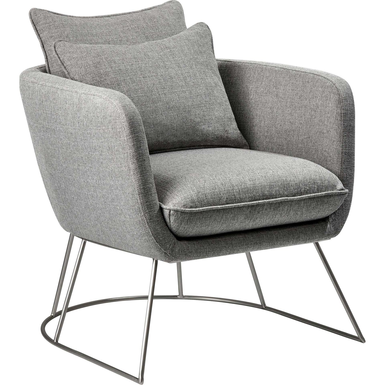 Steven Fabric Chair Light Gray
