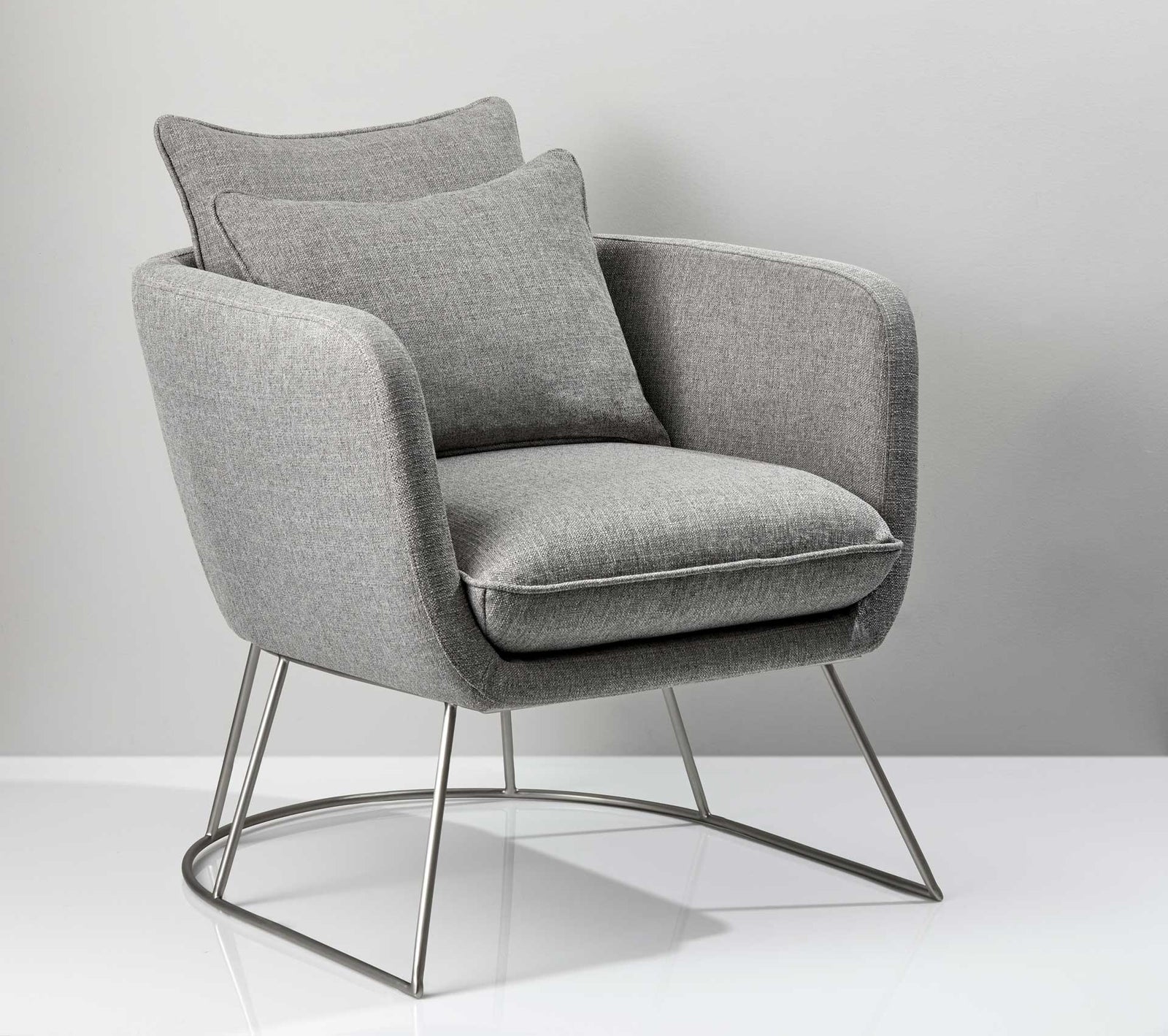 Steven Fabric Chair Light Gray