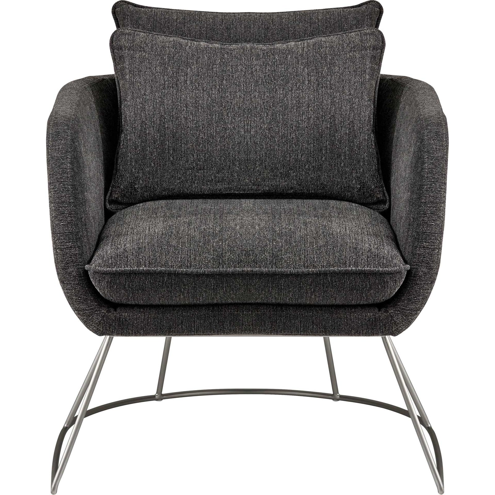 Steven Fabric Chair Dark Gray