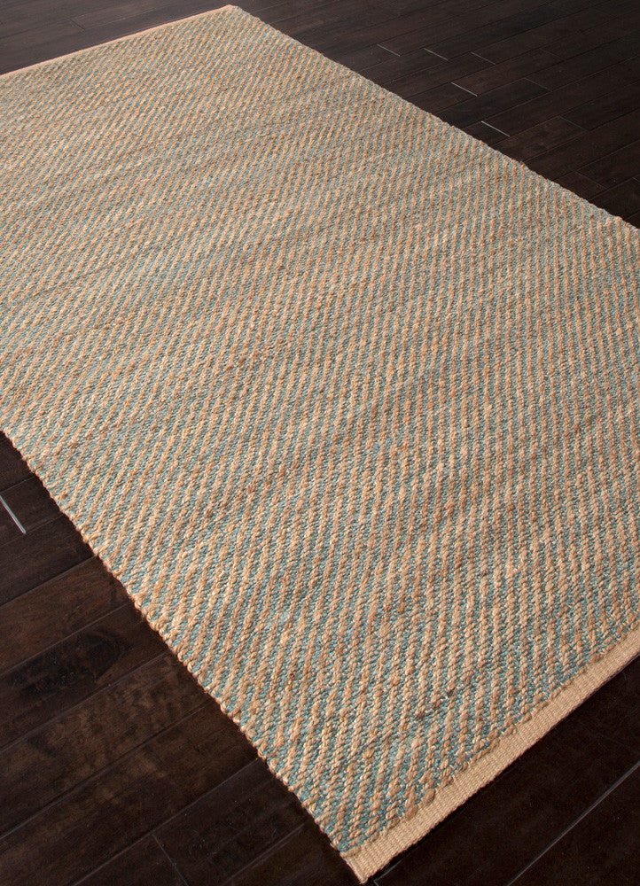 Himalaya Diagonal Weave Mineral Blue Area Rug