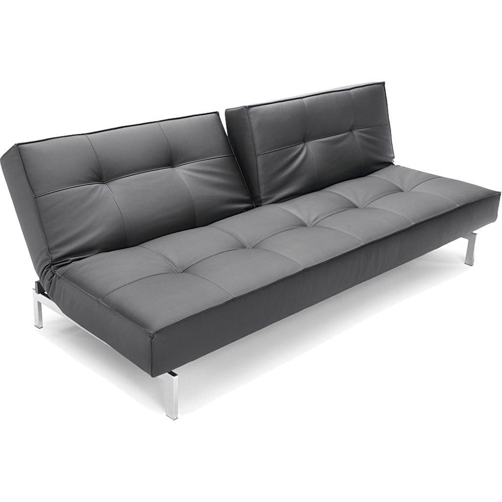 Stockholm Sofa Steel Black Leather