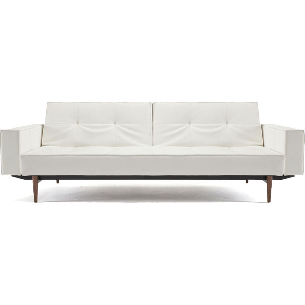 Stockholm Arm Sofa White Leather