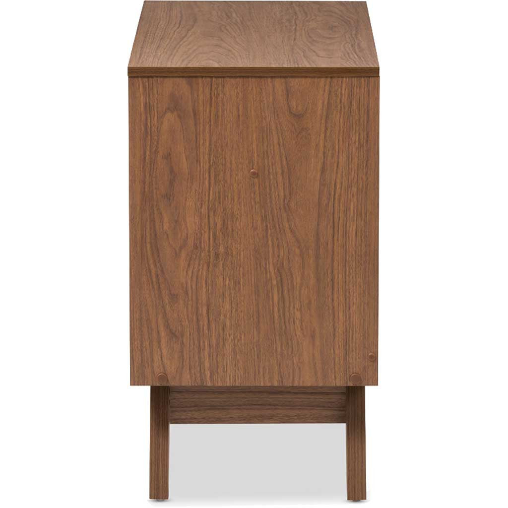 Hilson 3-Drawer Chest White/Walnut