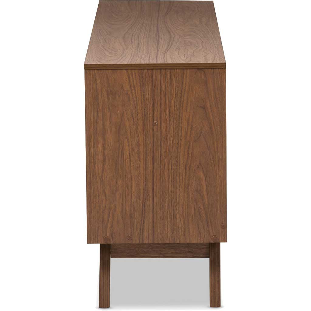 Hilson 6-Drawer Dresser White/Walnut