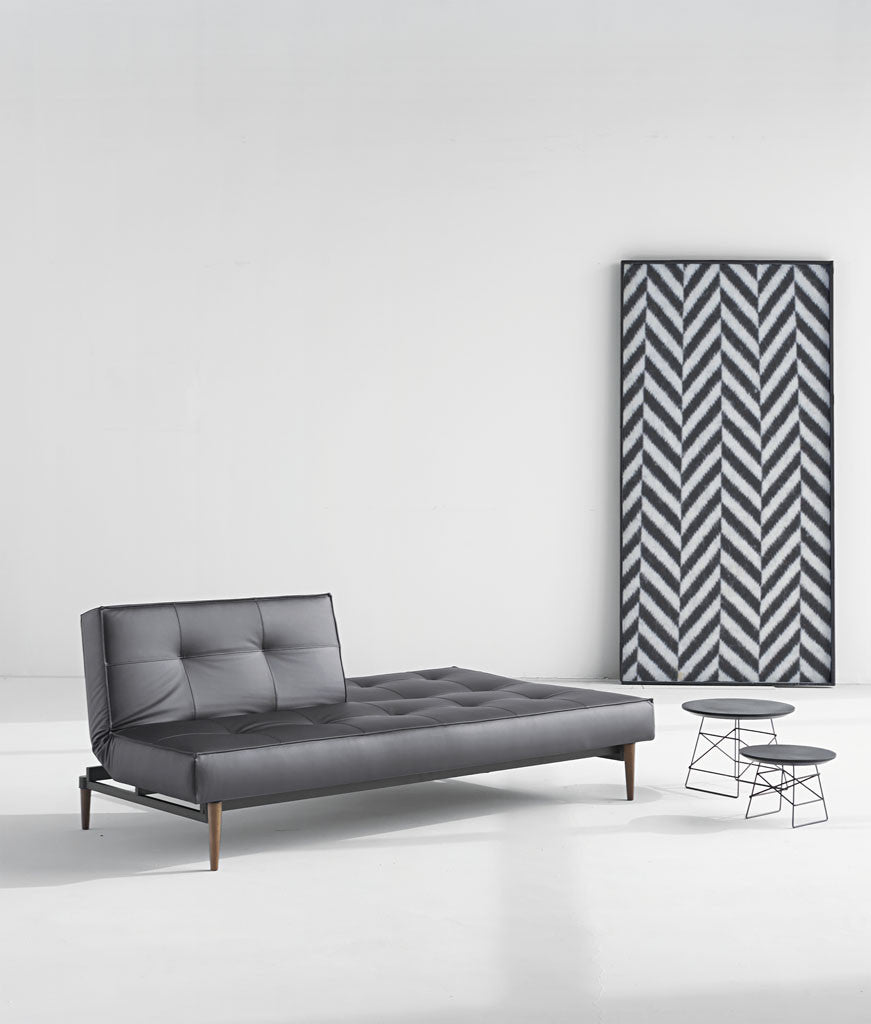 Stockholm Sofa Black Leather