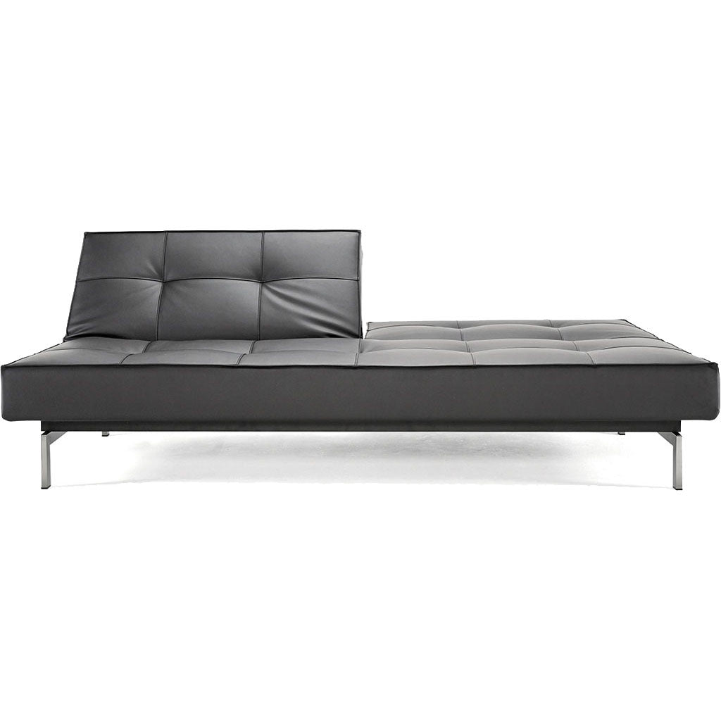 Stockholm Sofa Steel Black Leather