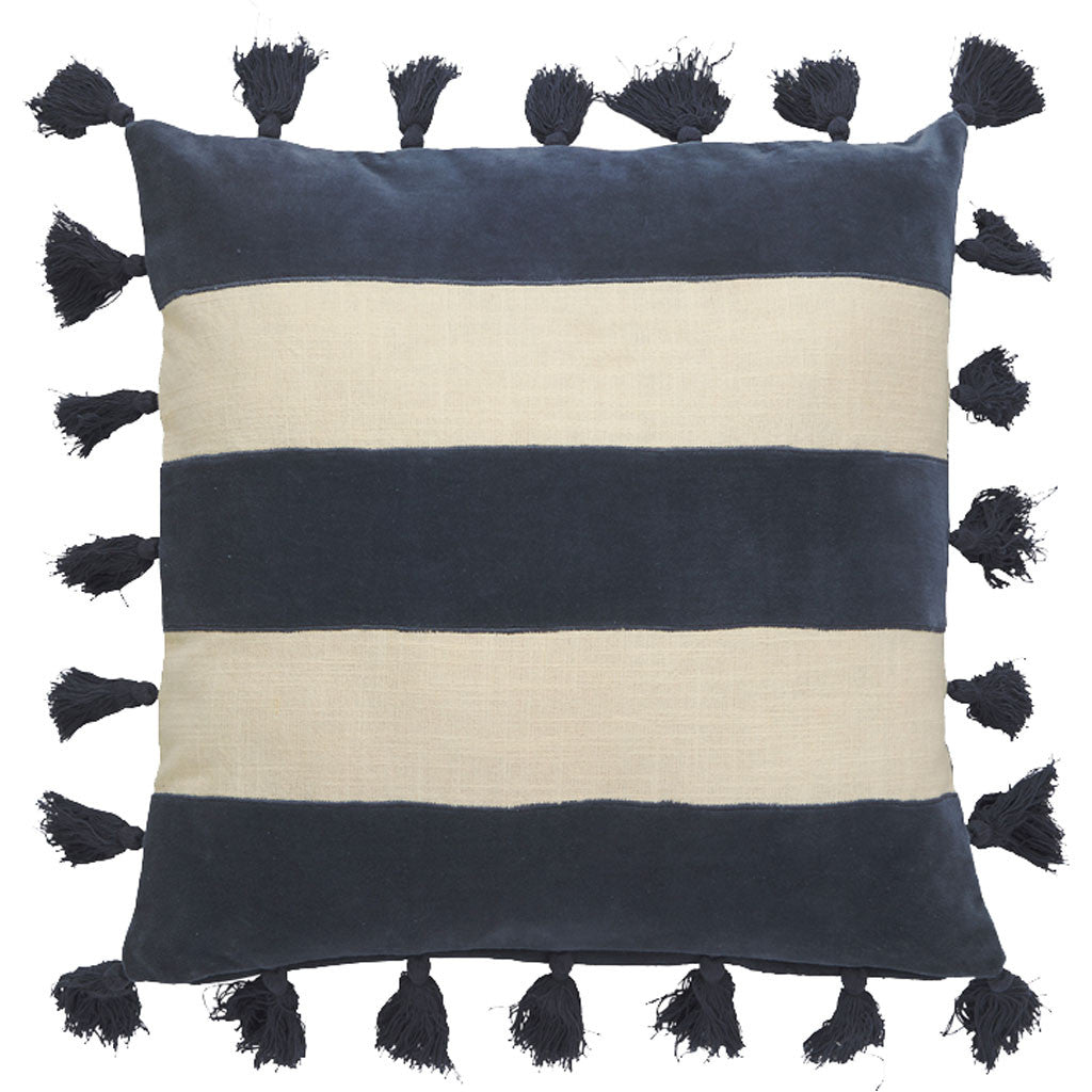 Charmed Jen14 Seed Pearl/Dark Denim Pillow