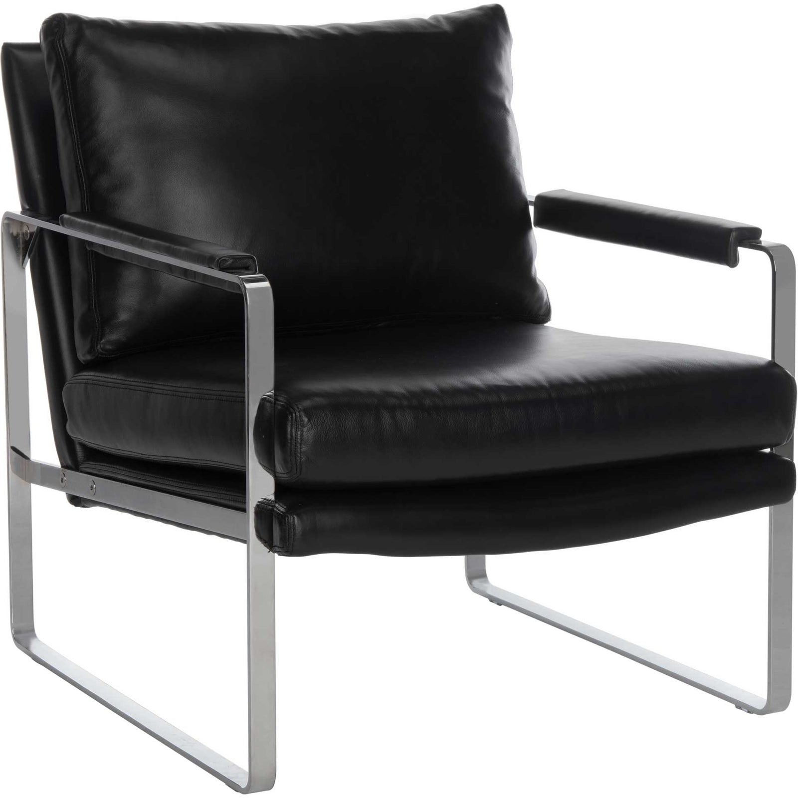 Estrella Metal Accent Chair Black/Silver