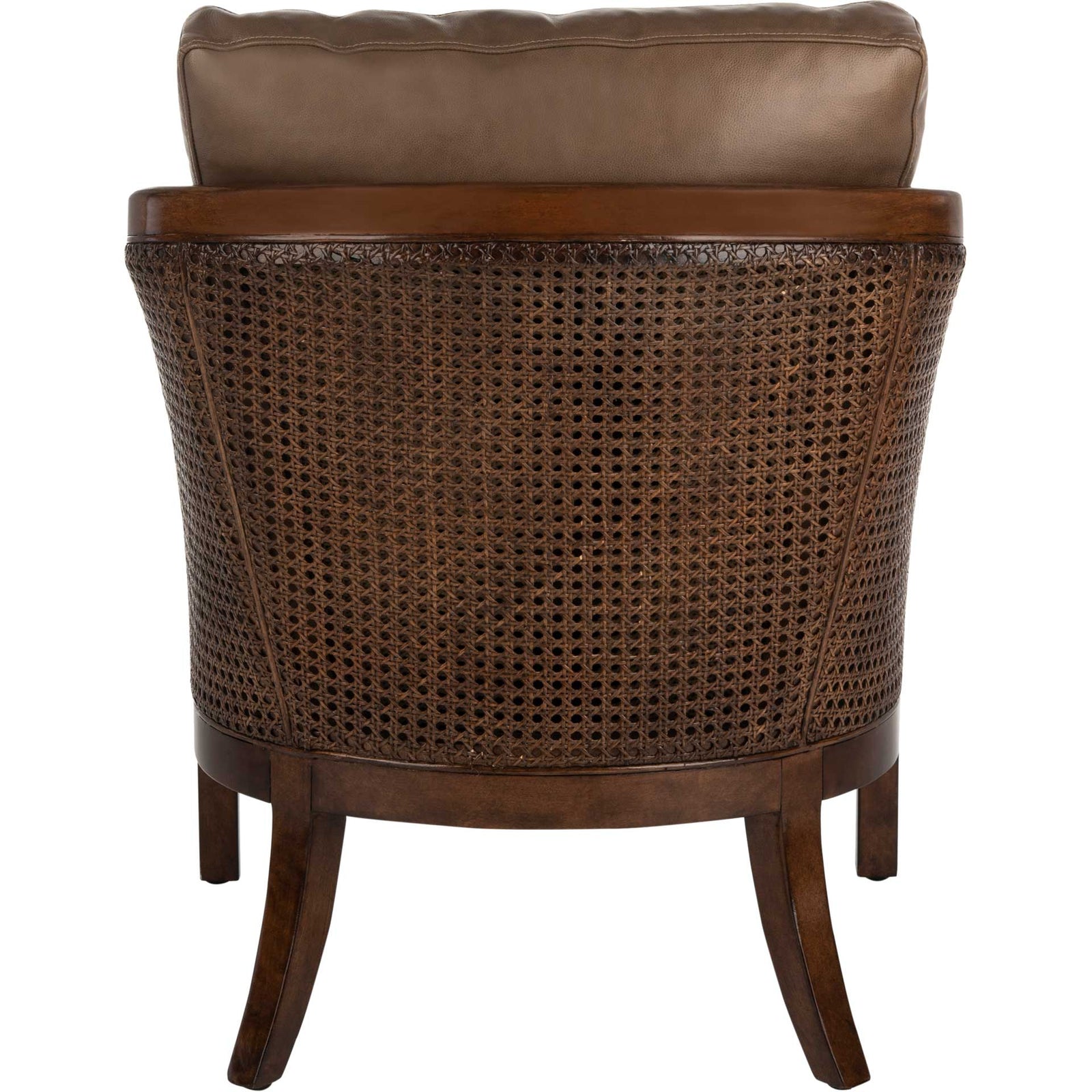 Caroline Barrel Back Chair Dark Brown