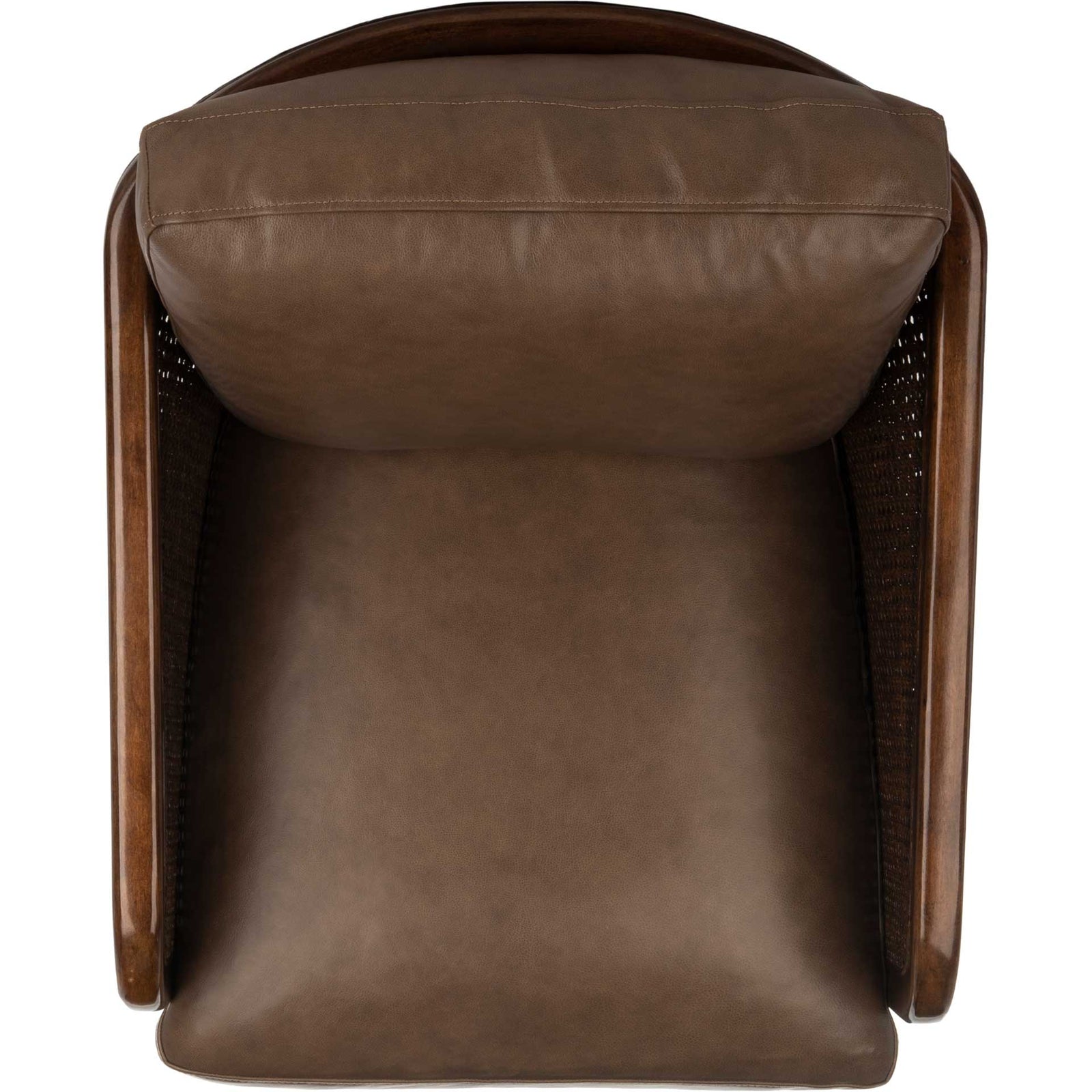 Caroline Barrel Back Chair Dark Brown