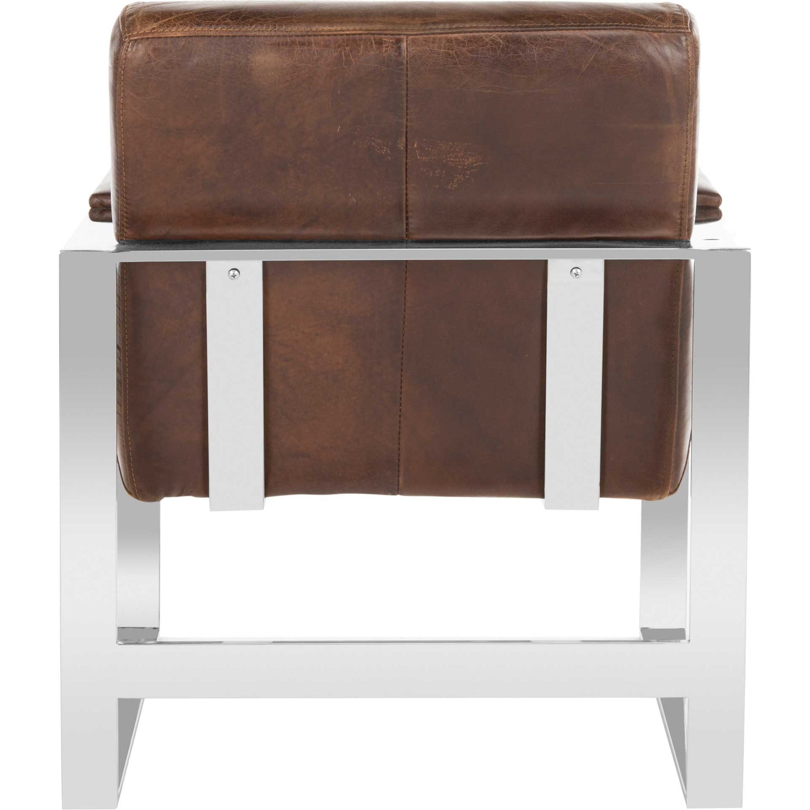 Parlon Occassional Leather Chair Vintage Cigar Brown