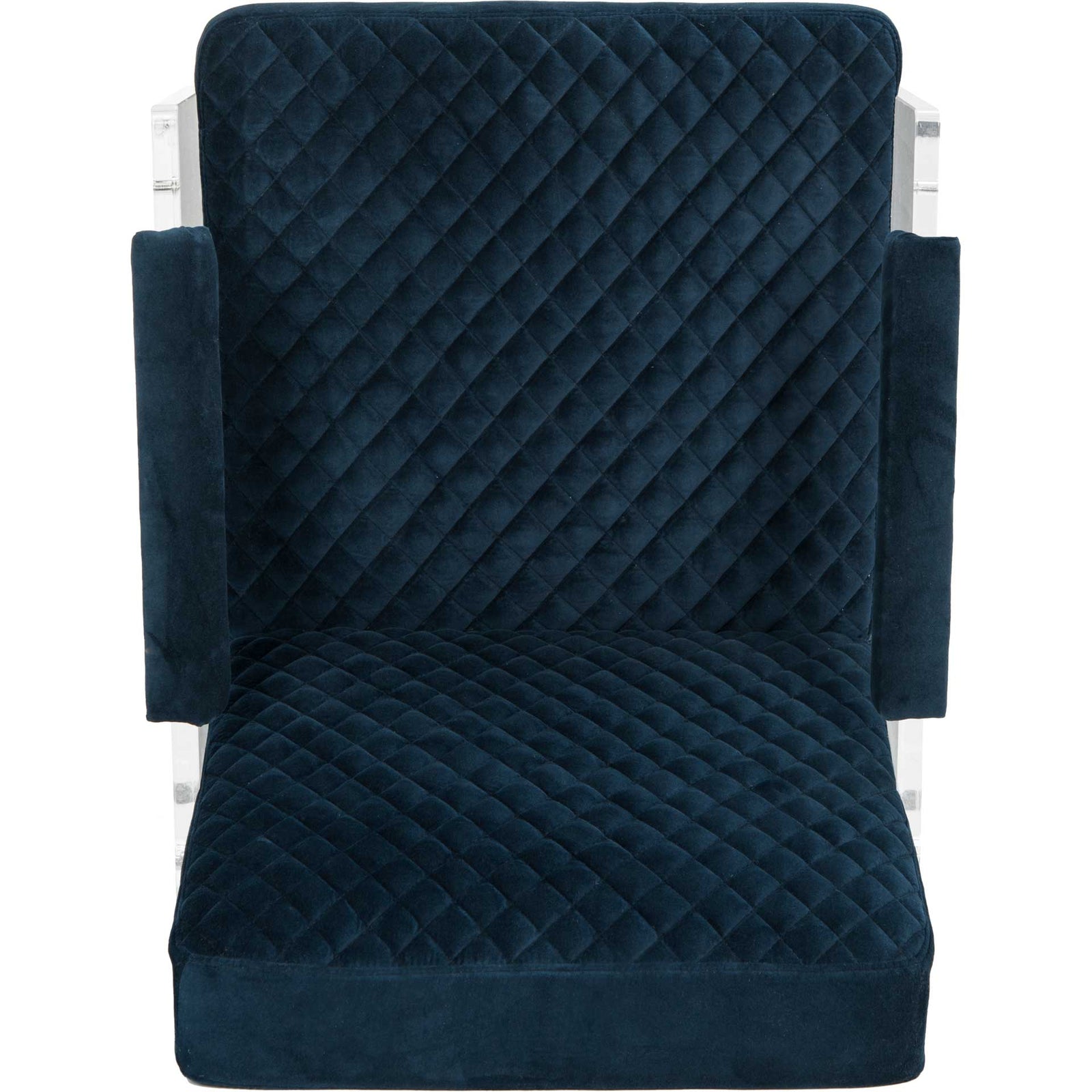 Maggie Acrylic Arm Chair Navy Blue