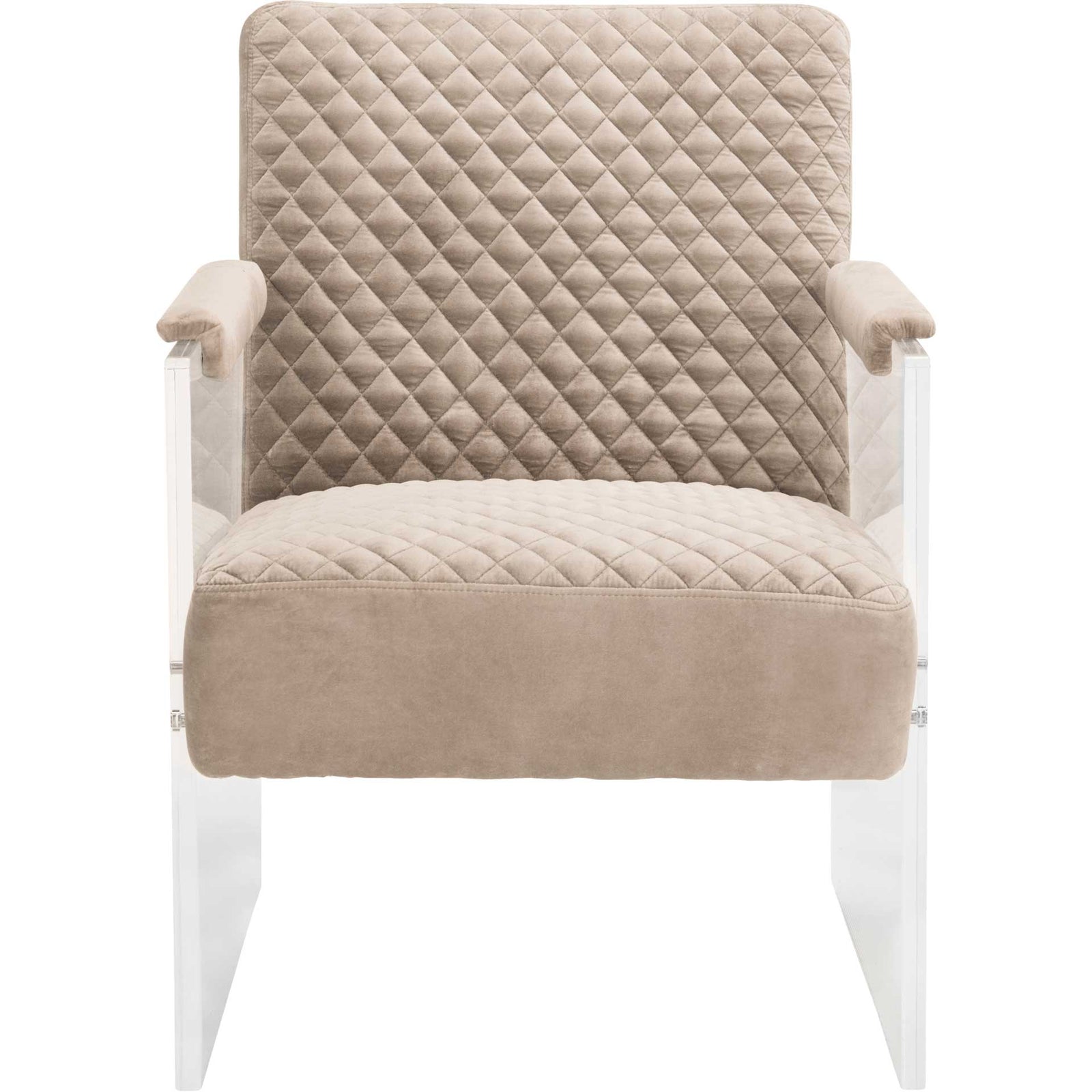 Maggie Acrylic Arm Chair Taupe