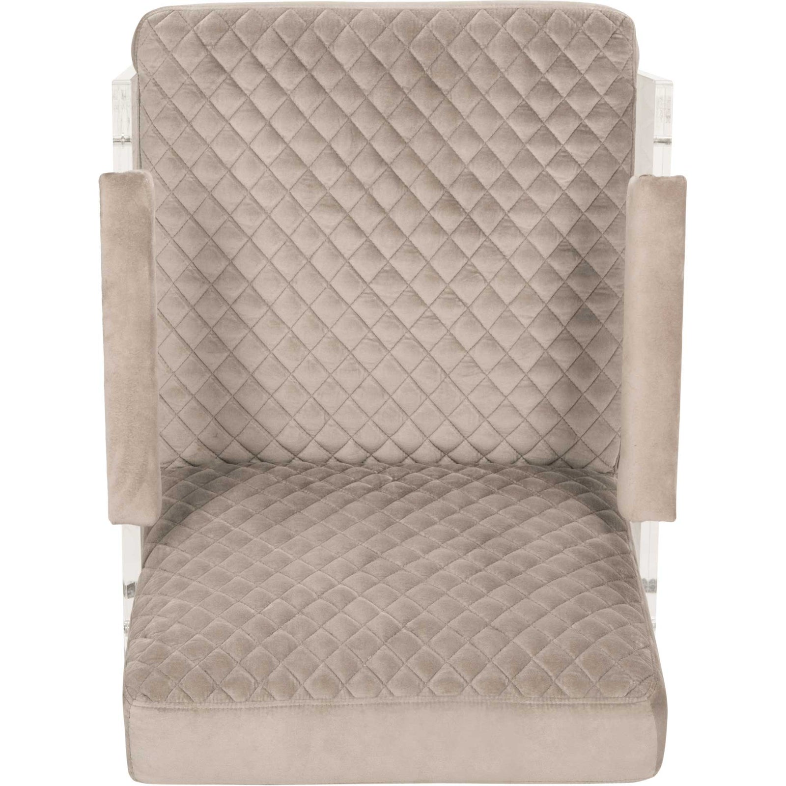 Maggie Acrylic Arm Chair Taupe