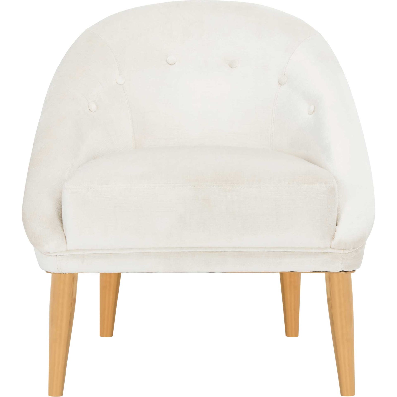 Holland Velvet Club Chair Gold/Bella White