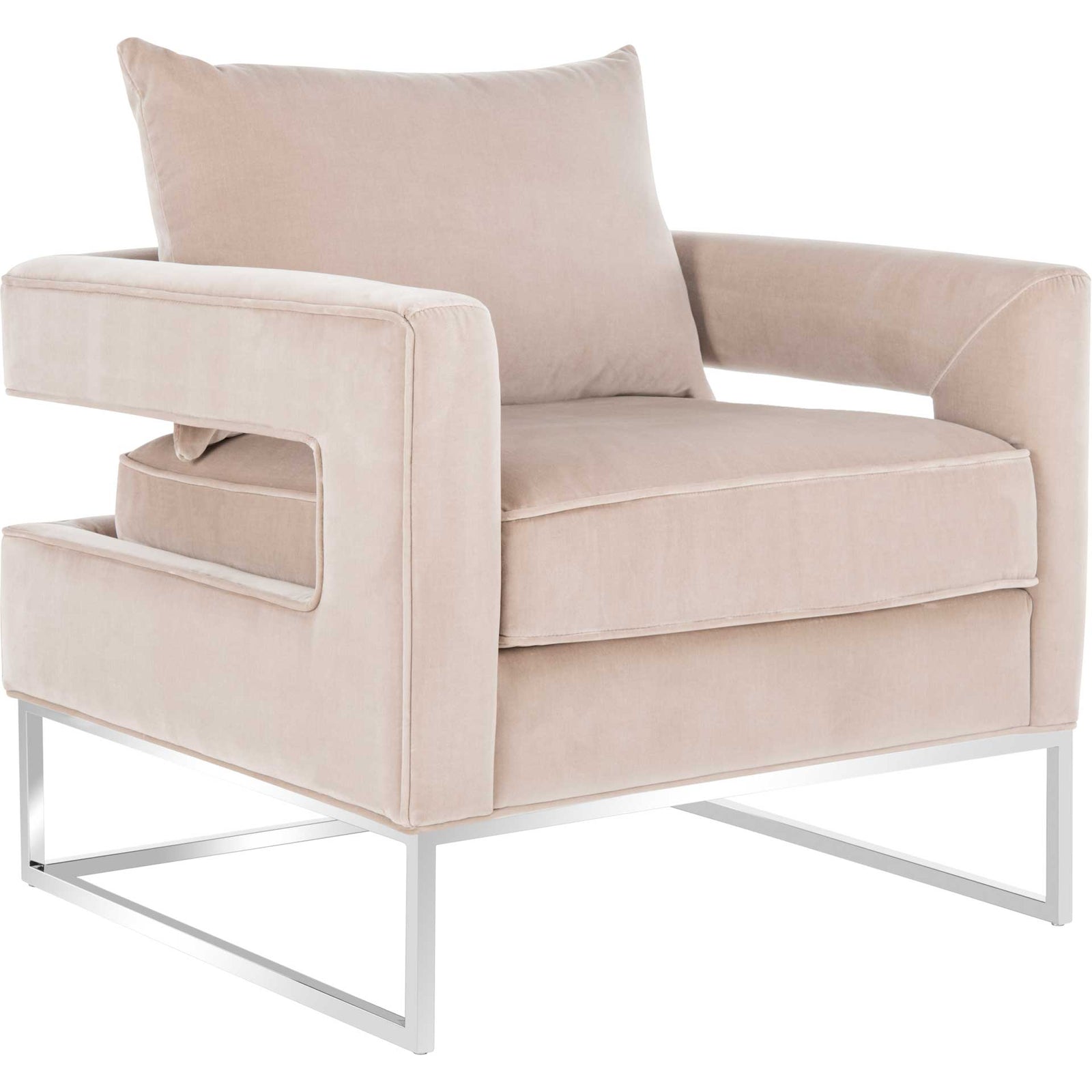 Olea Velvet Club Chair Giotto Almond