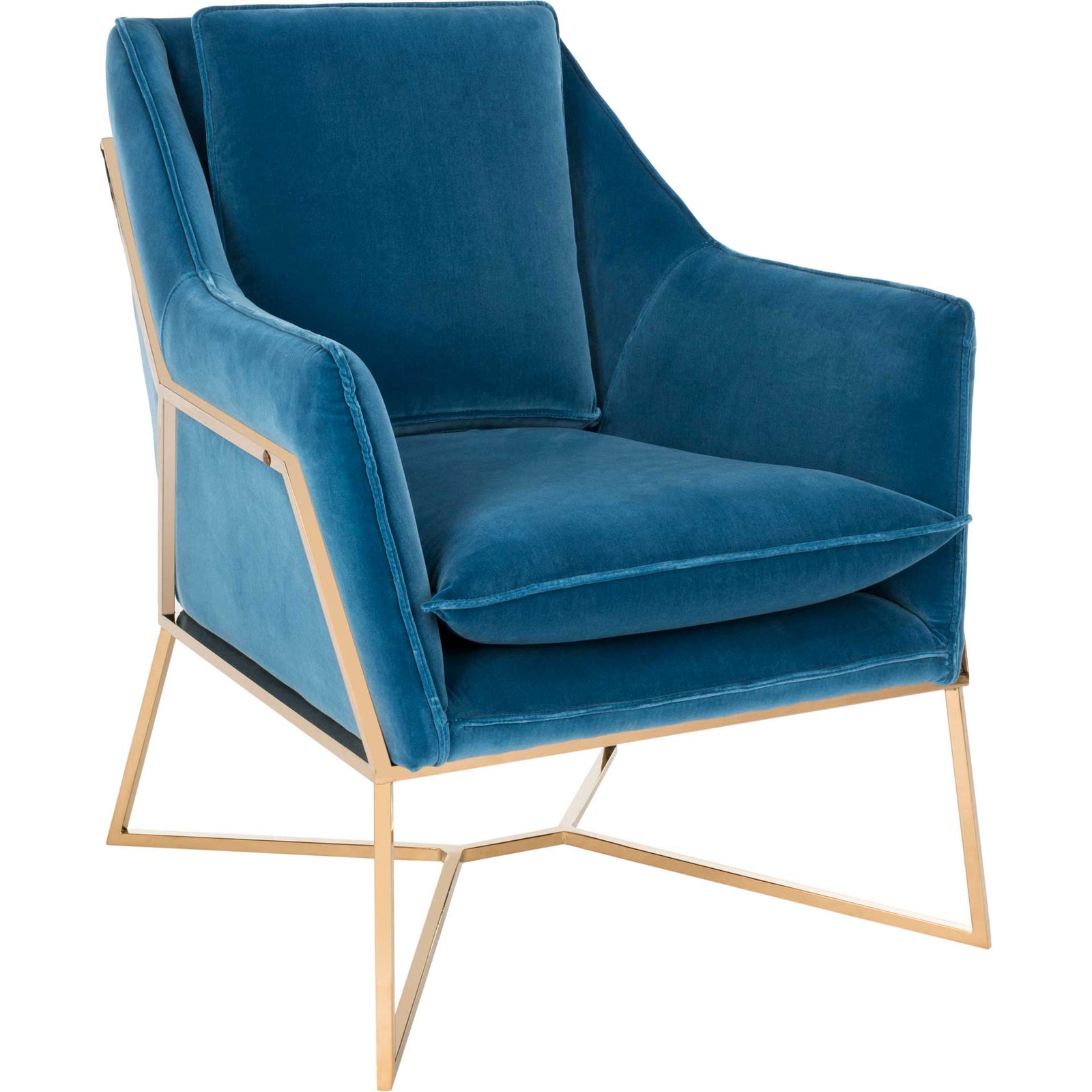 Evening Velvet Club Chair Giotto Royal Blue