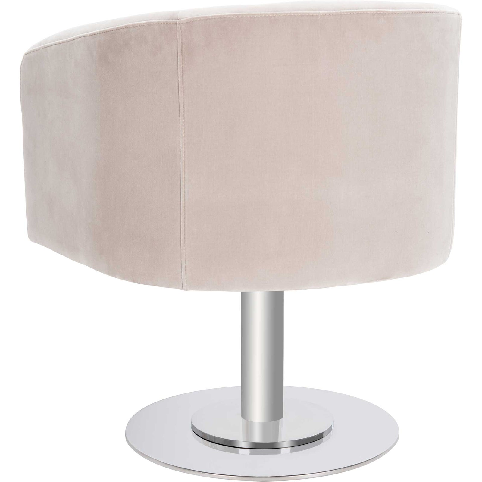 Mavra Velvet Swivel Tub Chair Giotto Almond
