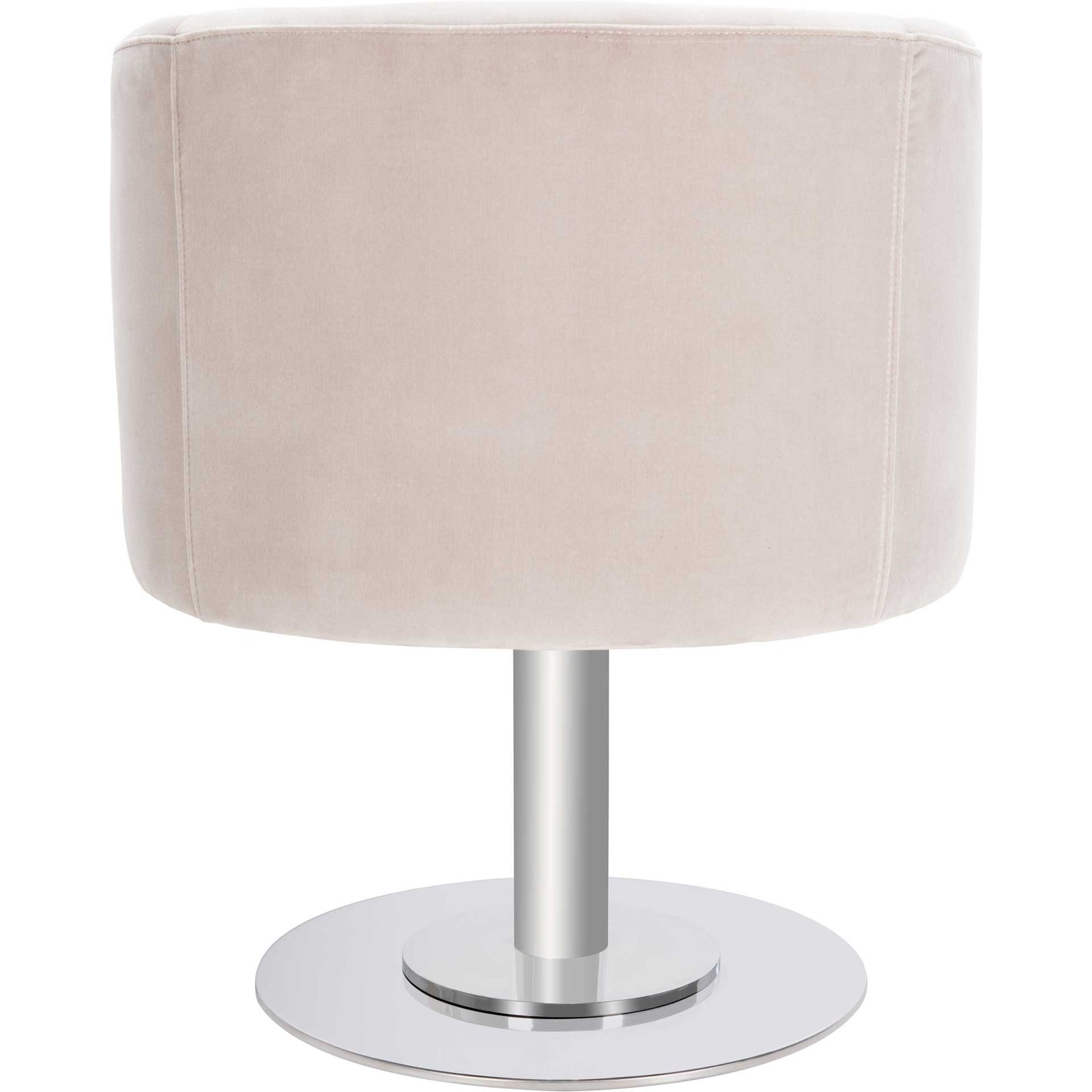 Mavra Velvet Swivel Tub Chair Giotto Almond