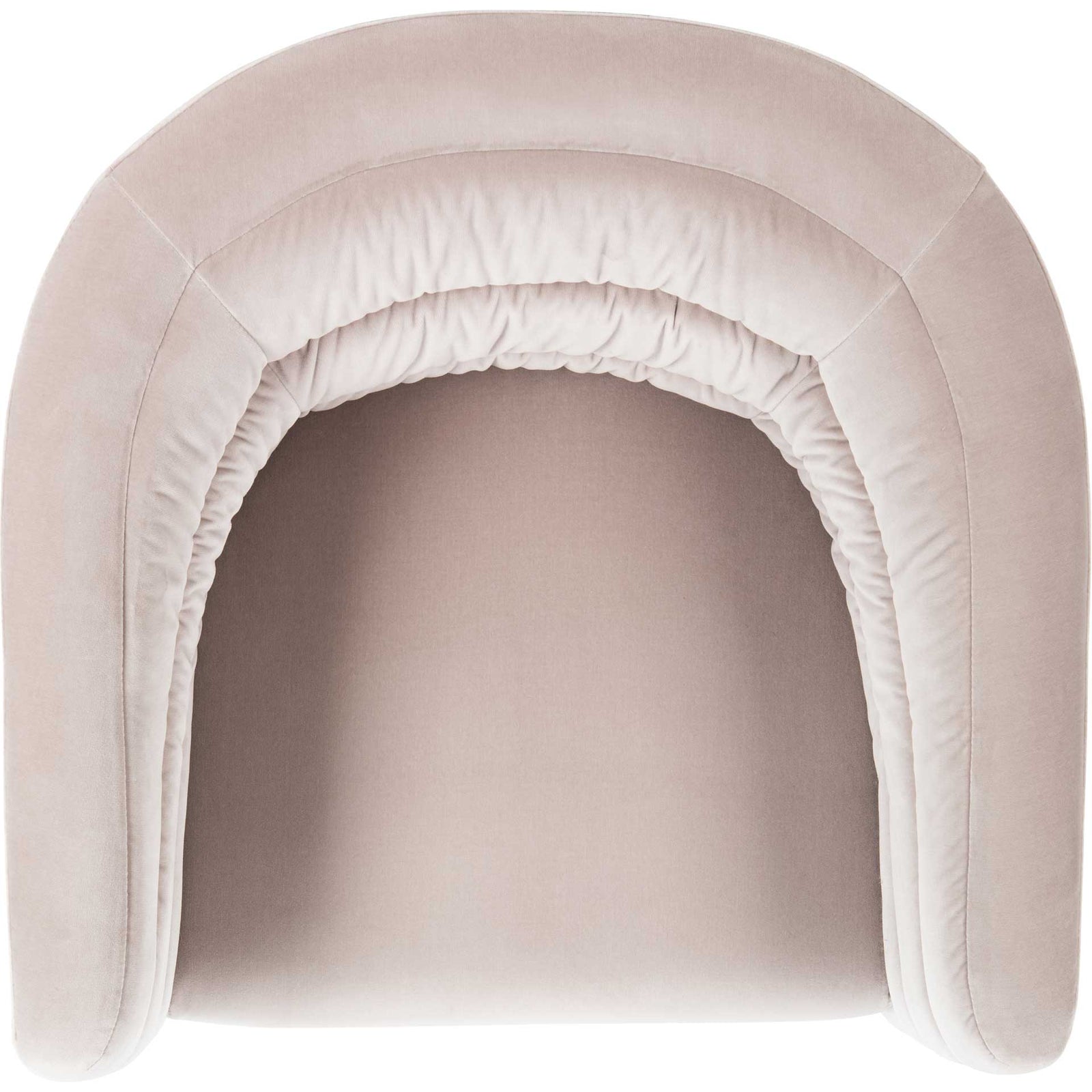 Mavra Velvet Swivel Tub Chair Giotto Almond