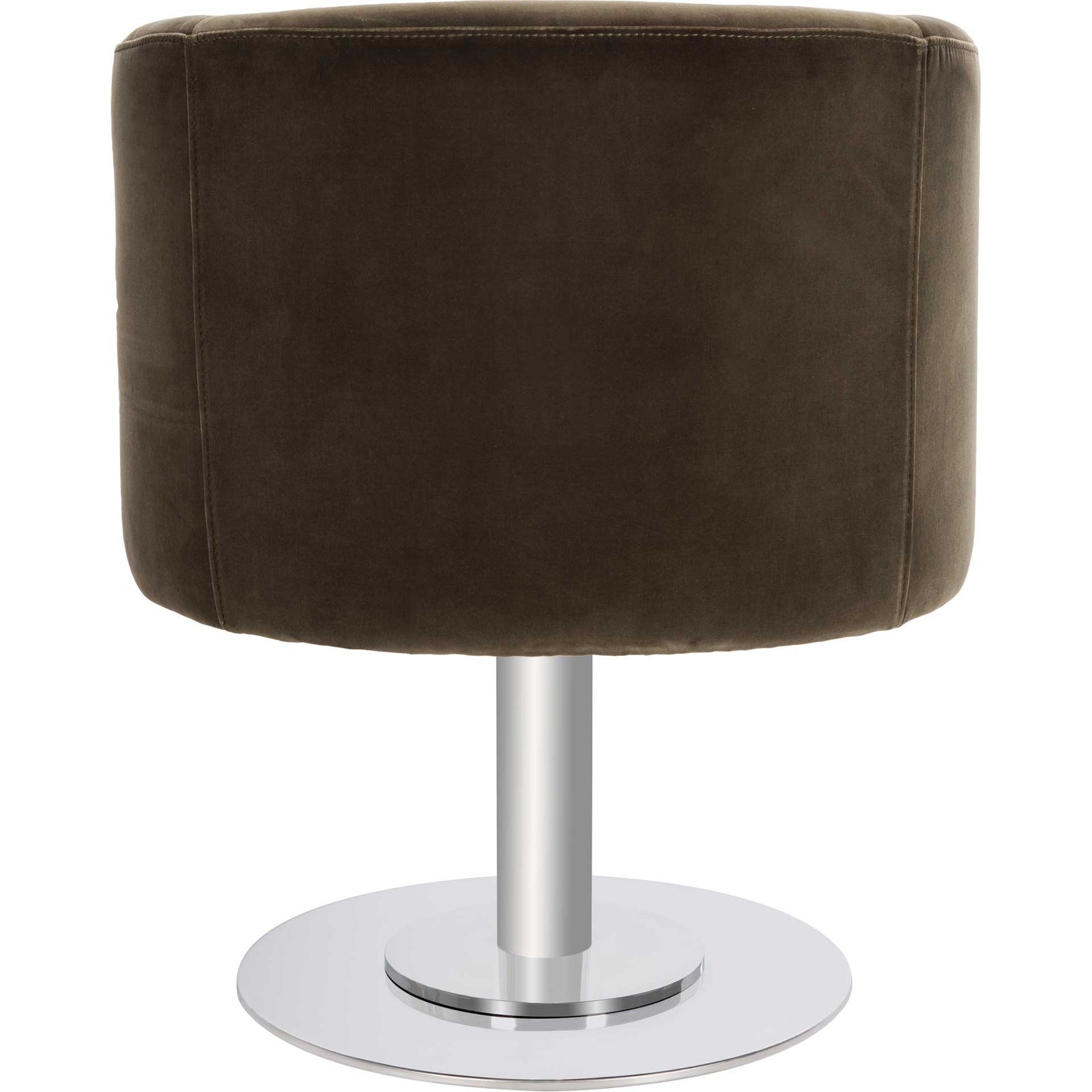 Mavra Velvet Swivel Tub Chair Giotto Dark Olive Green