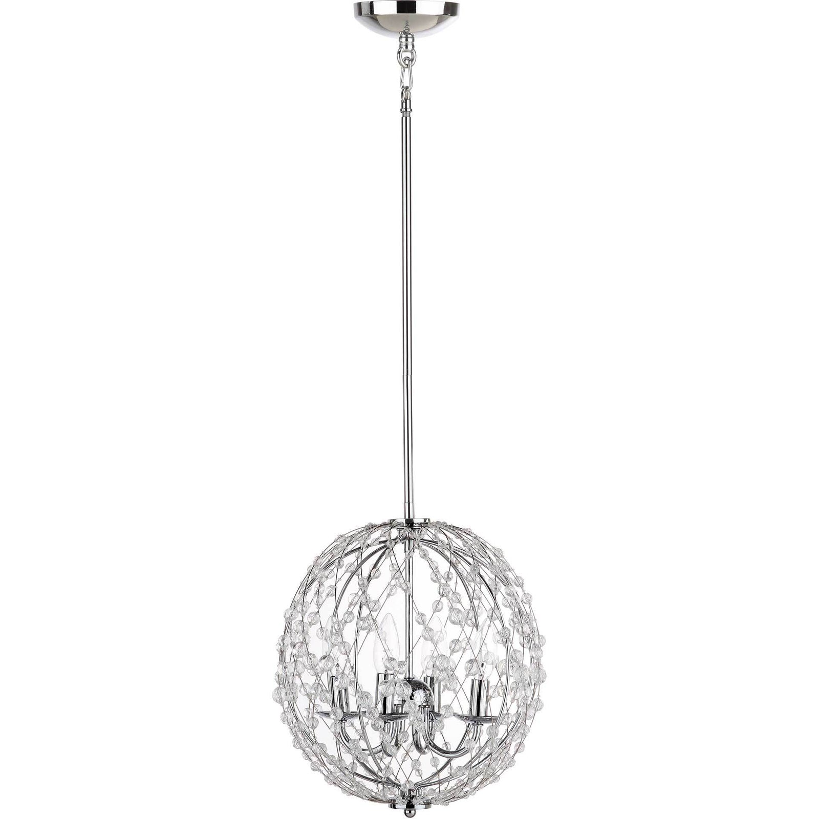 Will Chrome Beaded Adjustable Pendant