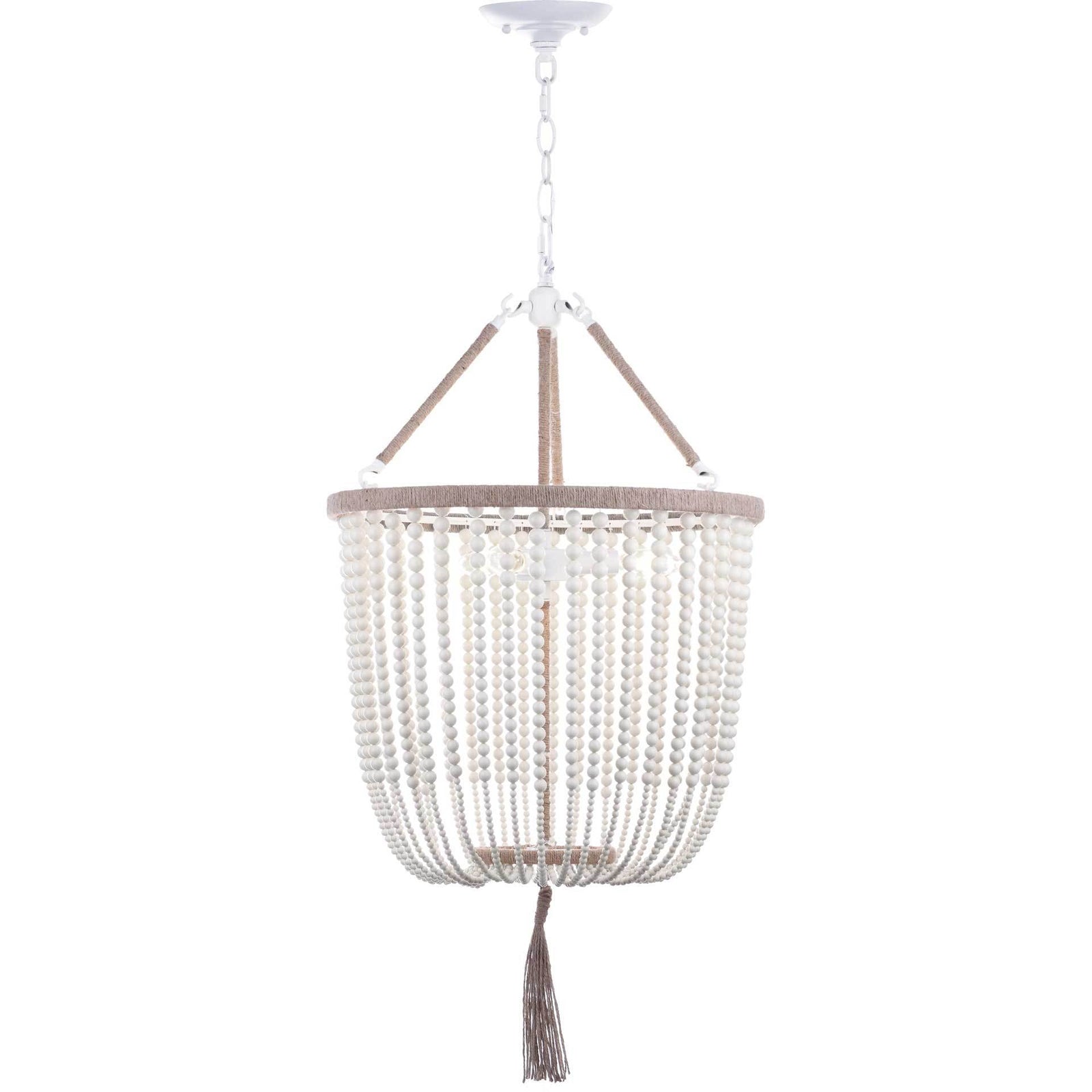 Anders Cream Beaded Pendant