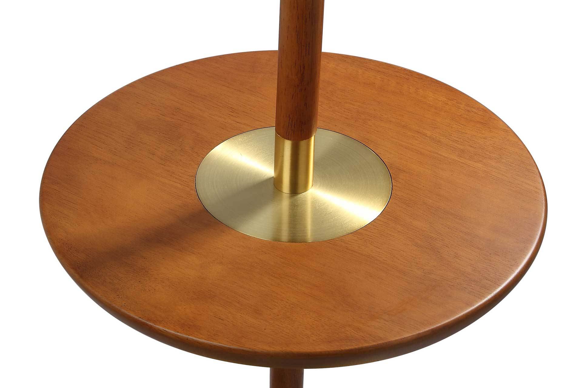 Jairo End Table Floor Lamp Brown