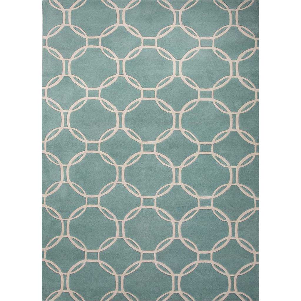 Lounge Abeet Sea Blue/Beige Area Rug