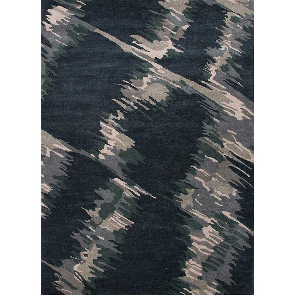 En Casa Waves Indigo/Antique White Area Rug