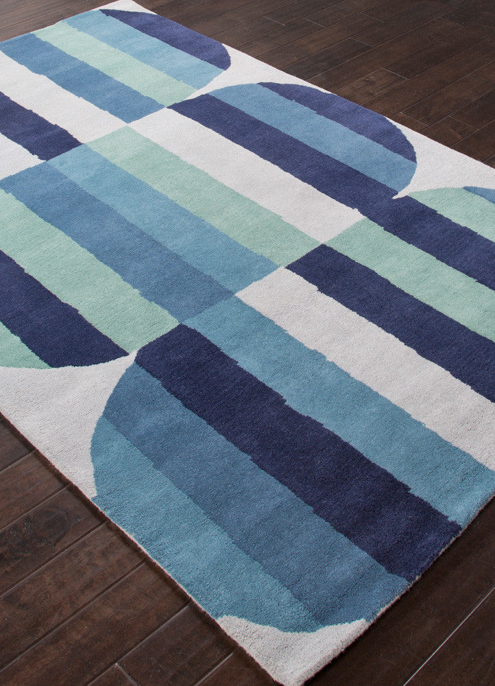 En Casa Capsule Pastel Blue/Deep Navy Area Rug