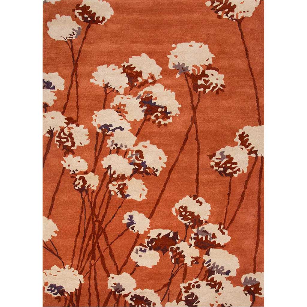 En Casa Cotton Blossom Red Orange Area Rug